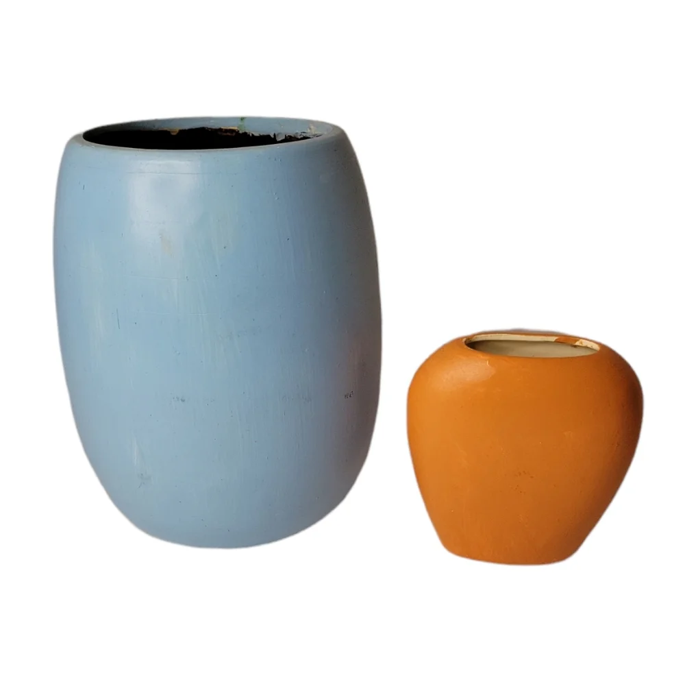 Azua hand painted vases.Set of Two